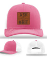 Framed in Grit – Ash & Grit Leather Patch Hat