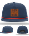 Framed in Grit – Ash & Grit Leather Patch Hat