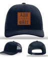 Framed in Grit – Ash & Grit Leather Patch Hat