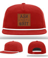 Framed in Grit – Ash & Grit Leather Patch Hat