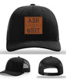 Framed in Grit – Ash & Grit Leather Patch Hat