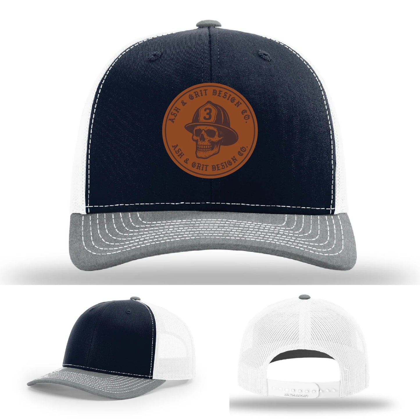 The Original – Ash & Grit Co. Leather Patch Hat