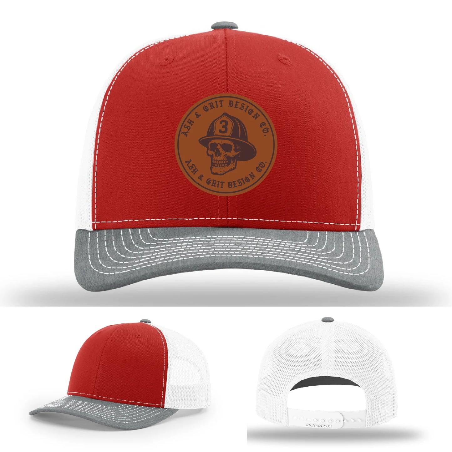 The Original – Ash & Grit Co. Leather Patch Hat