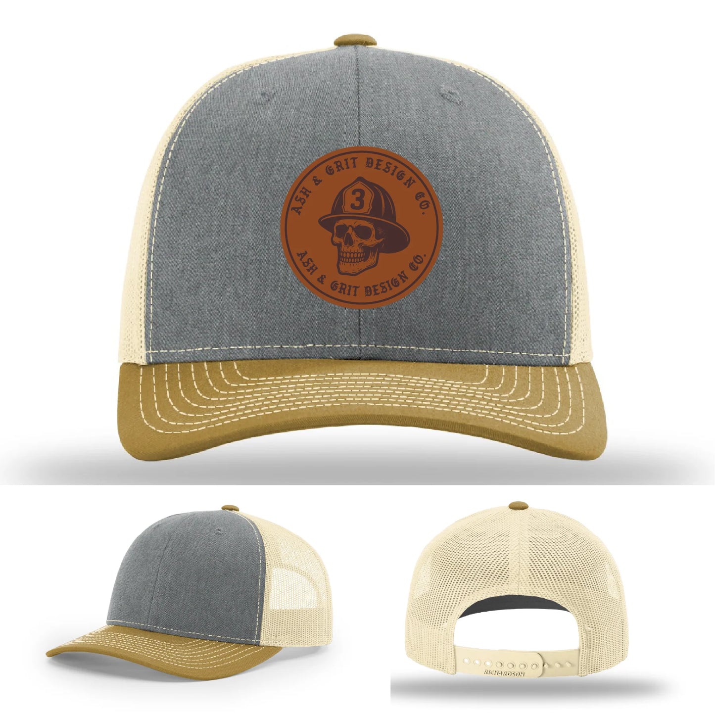 The Original – Ash & Grit Co. Leather Patch Hat