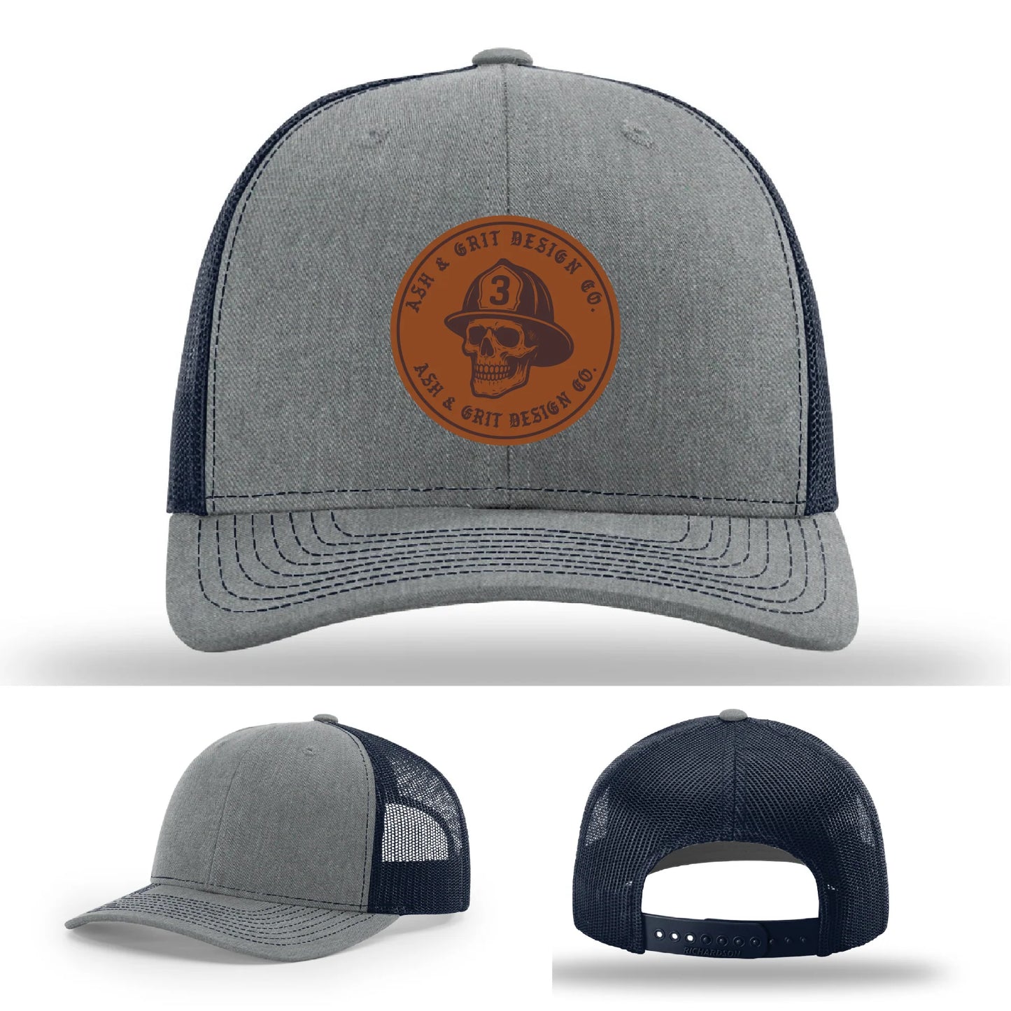 The Original – Ash & Grit Co. Leather Patch Hat