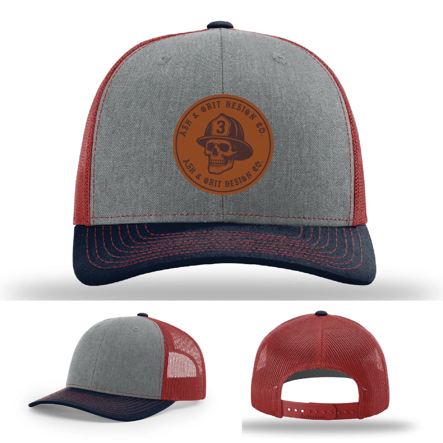 The Original – Ash & Grit Co. Leather Patch Hat