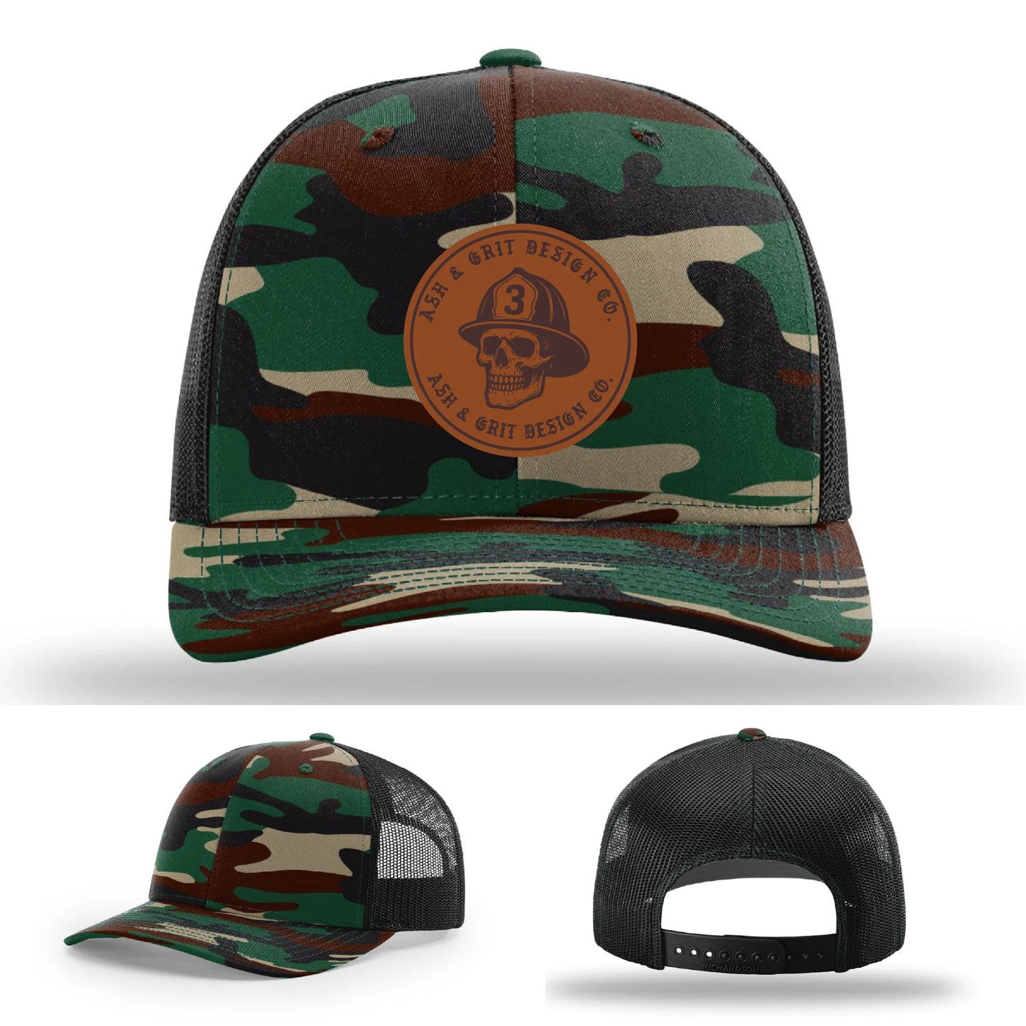 The Original – Ash & Grit Co. Leather Patch Hat