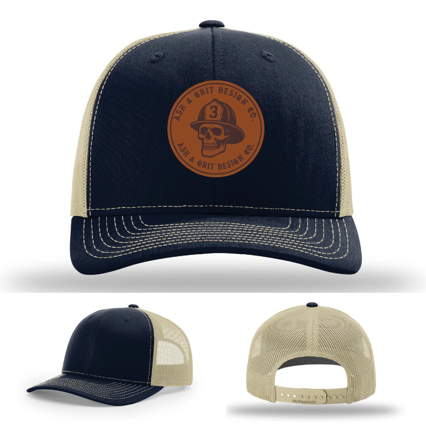 The Original – Ash & Grit Co. Leather Patch Hat