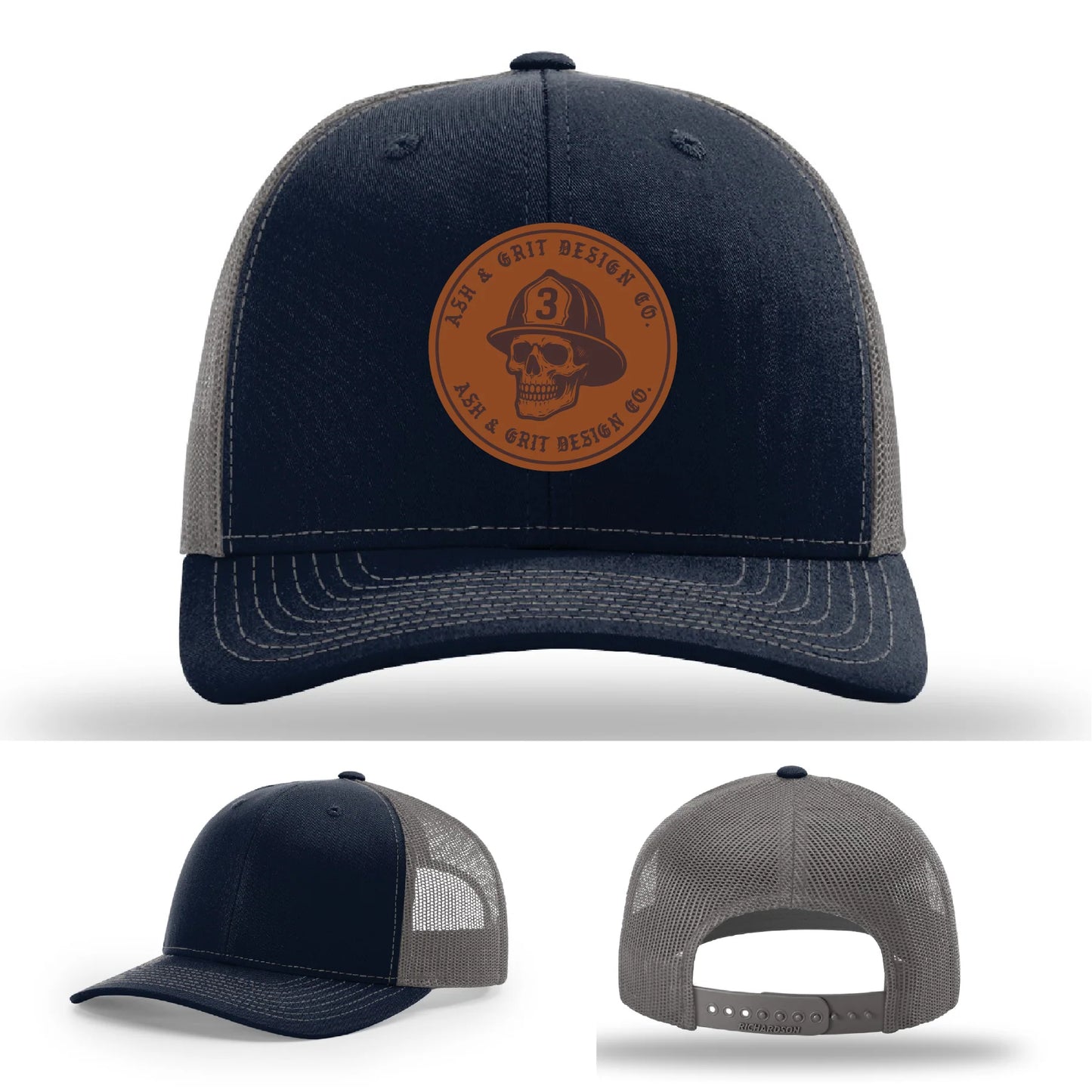 The Original – Ash & Grit Co. Leather Patch Hat