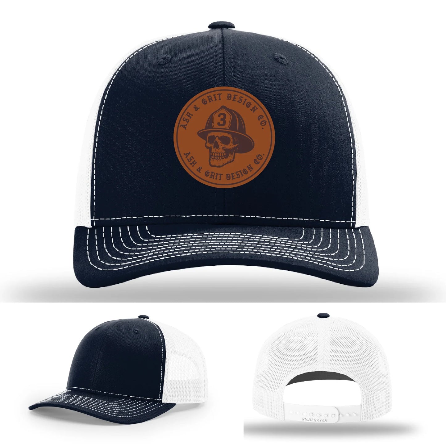 The Original – Ash & Grit Co. Leather Patch Hat