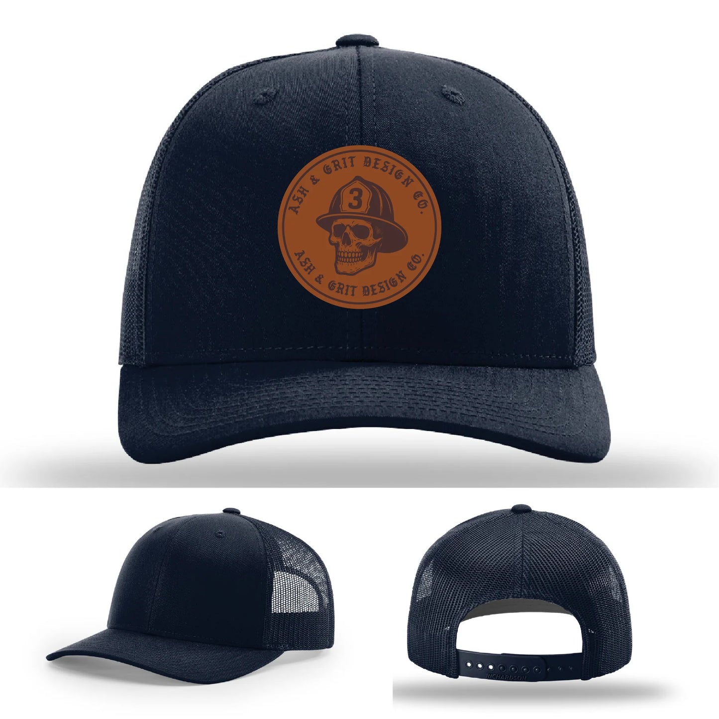 The Original – Ash & Grit Co. Leather Patch Hat