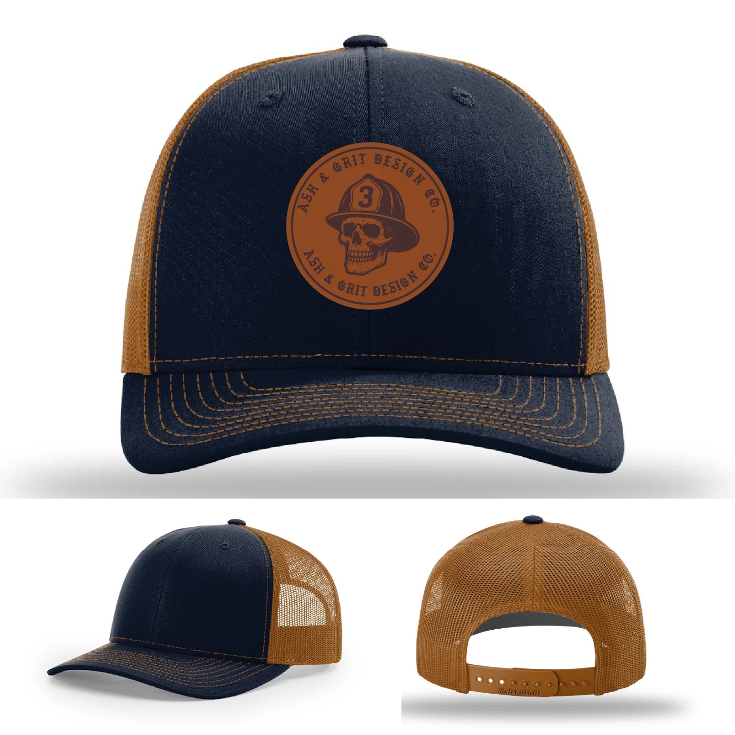 The Original – Ash & Grit Co. Leather Patch Hat