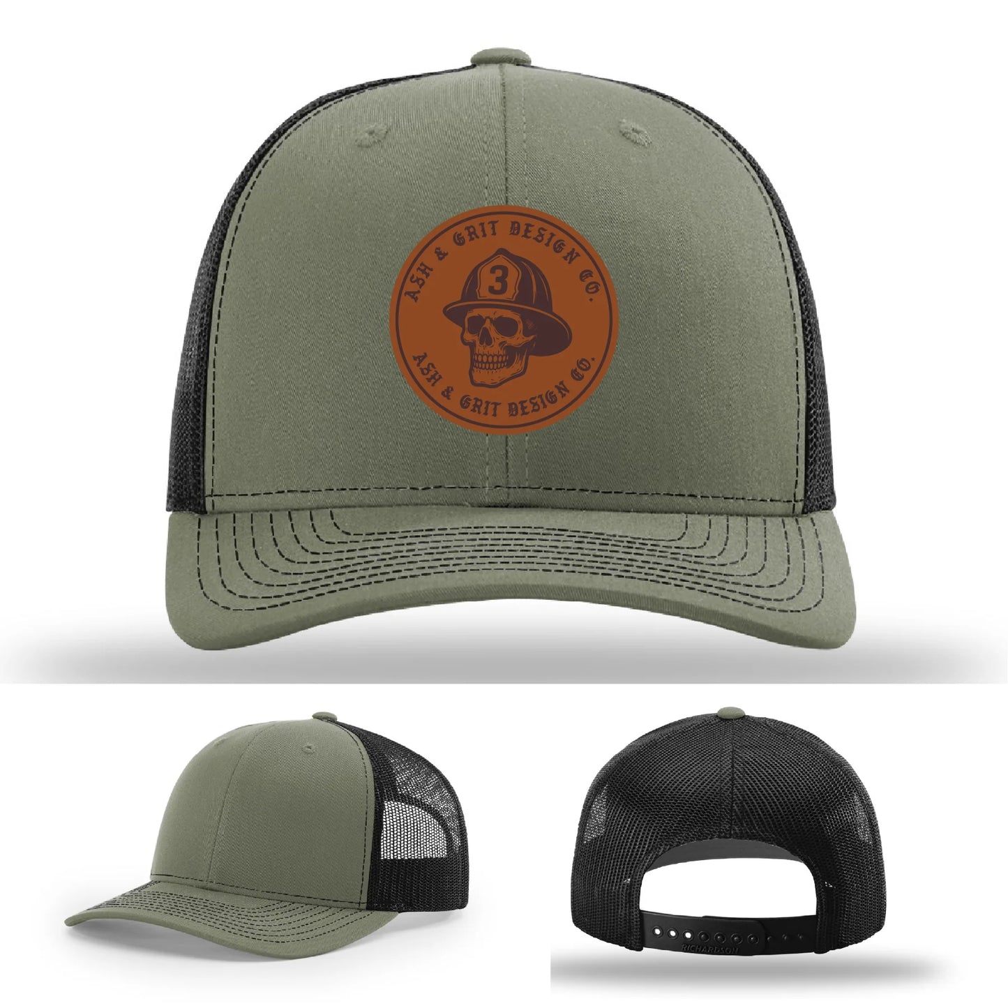 The Original – Ash & Grit Co. Leather Patch Hat