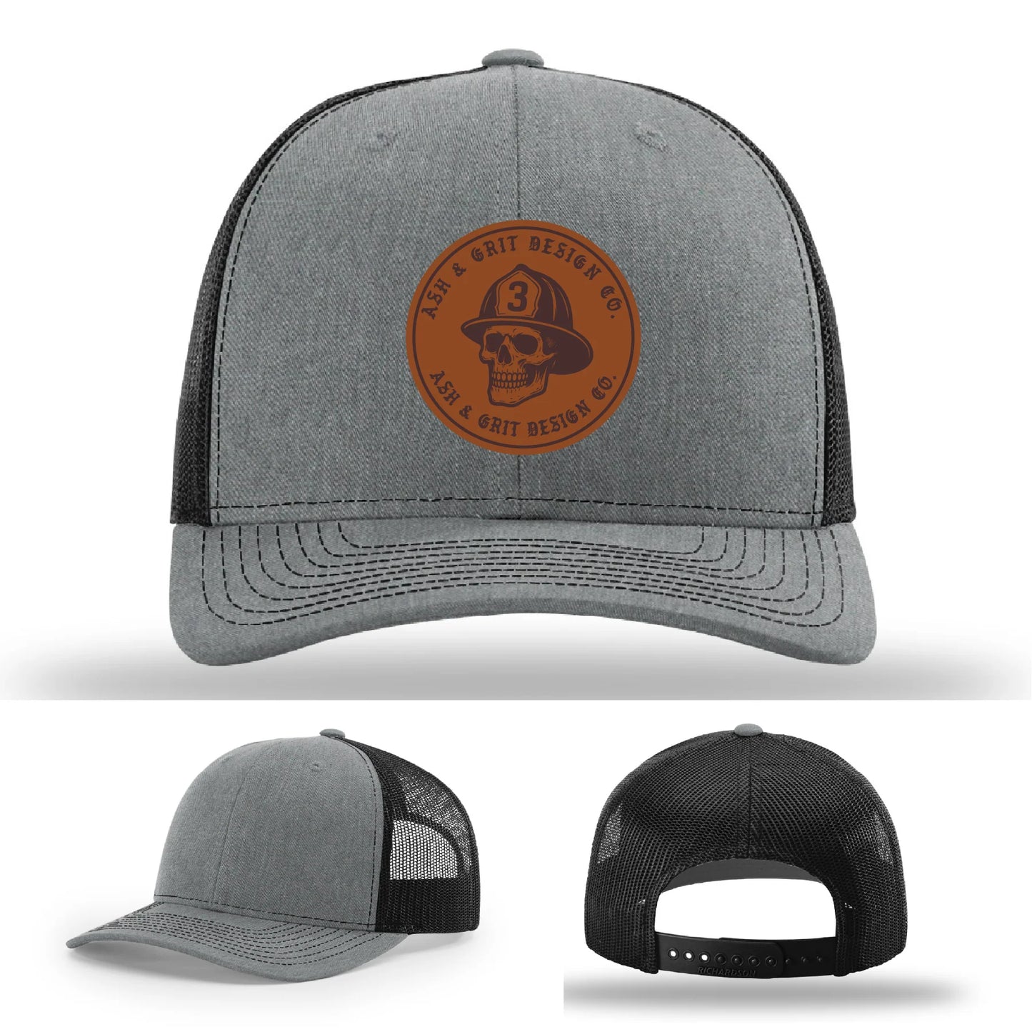 The Original – Ash & Grit Co. Leather Patch Hat
