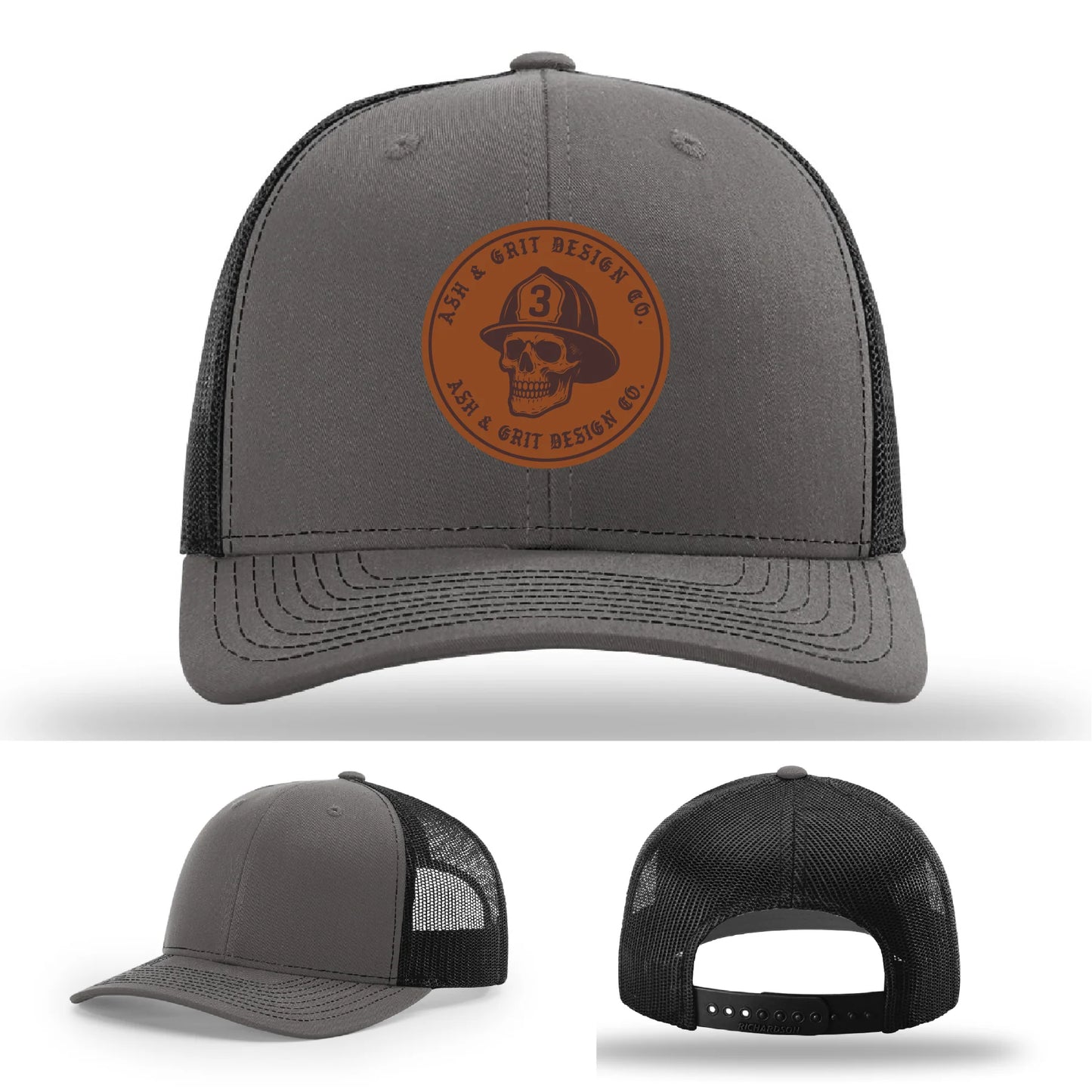 The Original – Ash & Grit Co. Leather Patch Hat