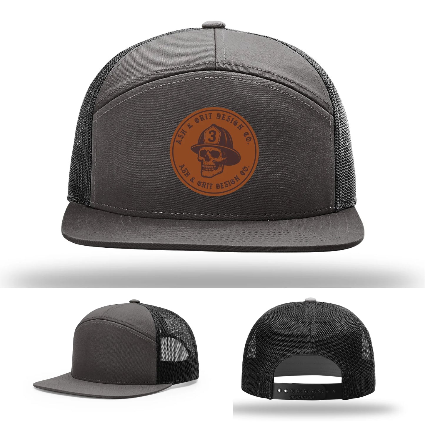 The Original – Ash & Grit Co. Leather Patch Hat
