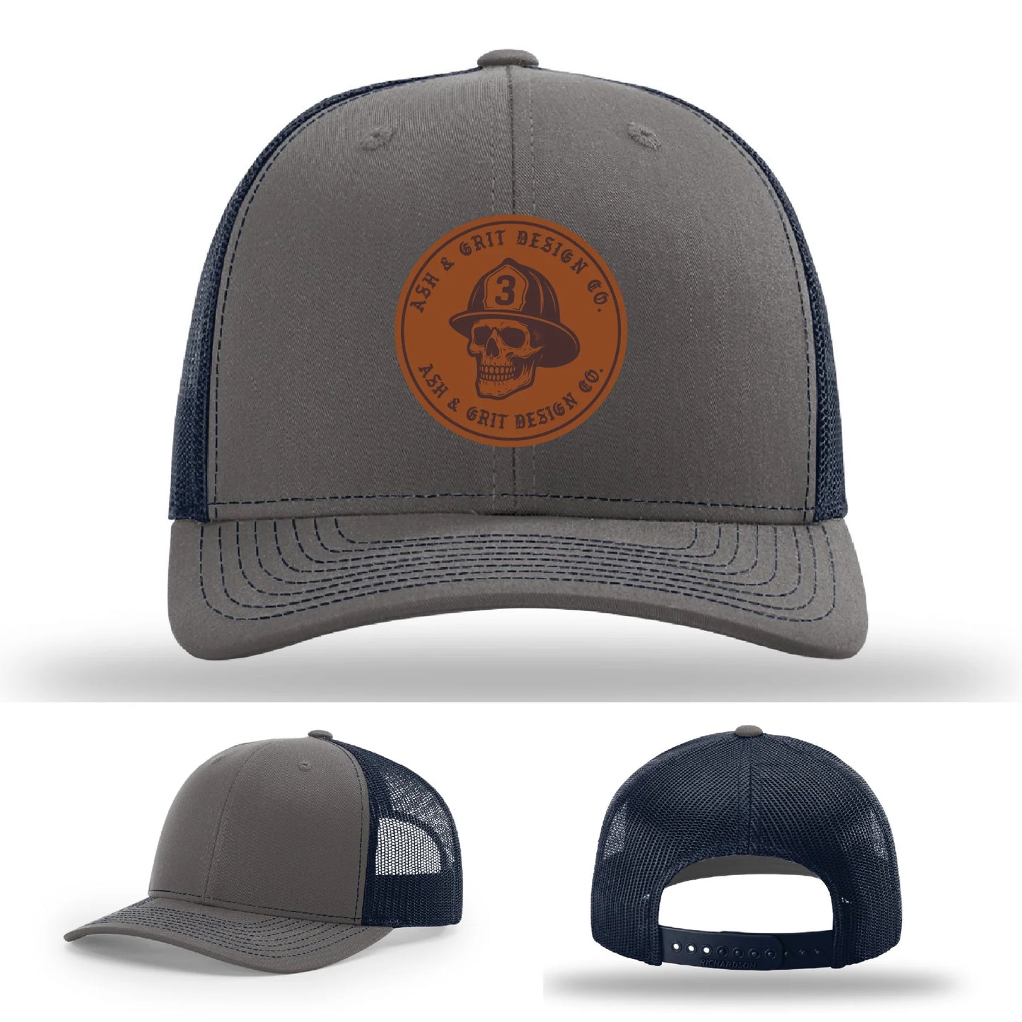 The Original – Ash & Grit Co. Leather Patch Hat