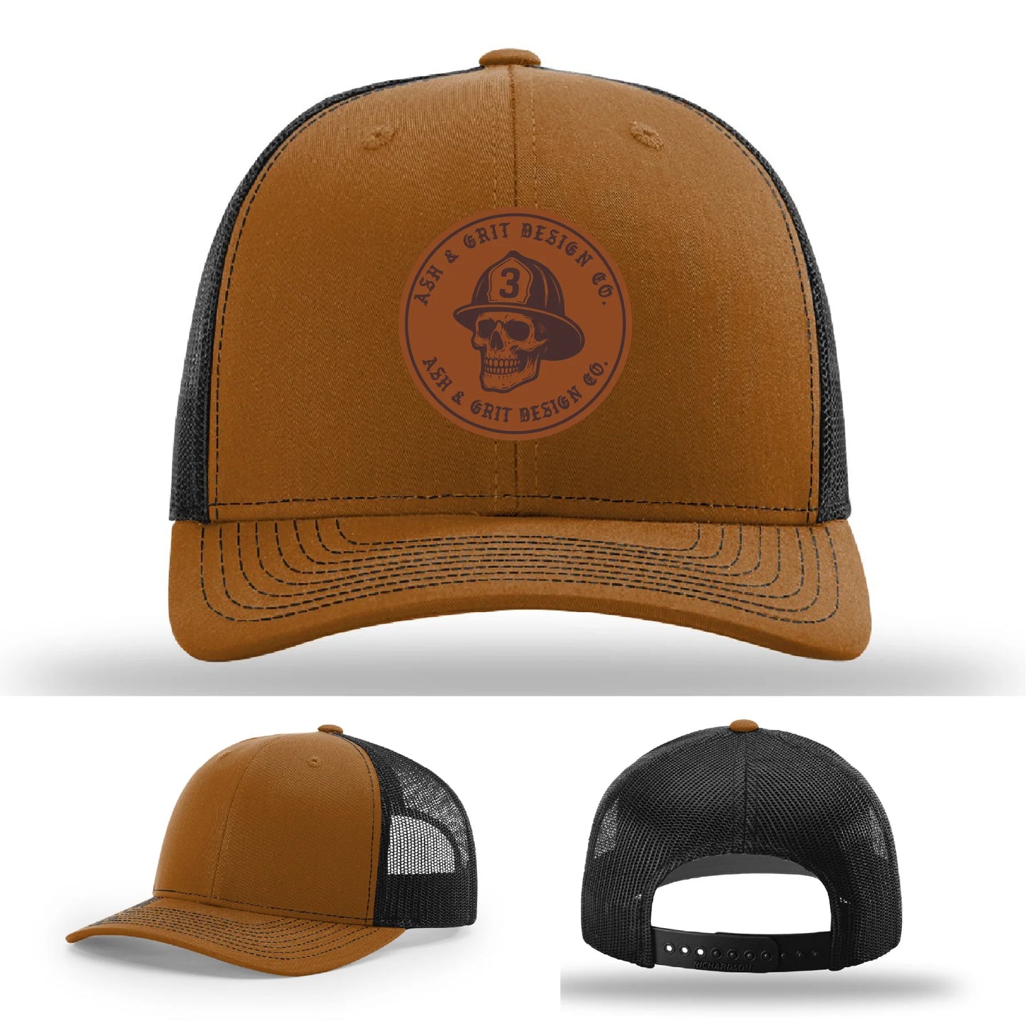 The Original – Ash & Grit Co. Leather Patch Hat