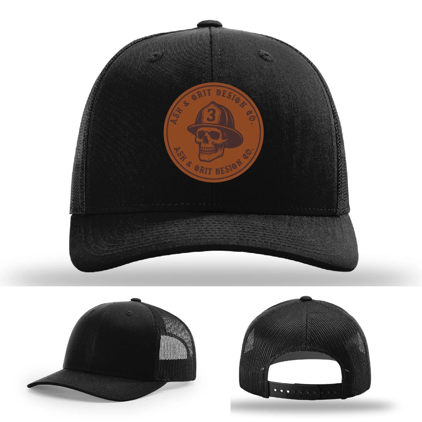 The Original – Ash & Grit Co. Leather Patch Hat