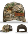 Stay Low & Flow – Ash & Grit Offset Leather Patch Hat