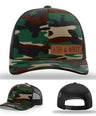 Stay Low & Flow – Ash & Grit Offset Leather Patch Hat