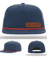 Stay Low & Flow – Ash & Grit Offset Leather Patch Hat
