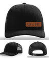 Stay Low & Flow – Ash & Grit Offset Leather Patch Hat